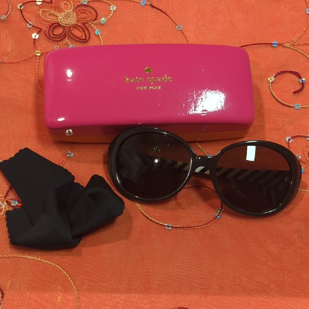 Kate Spade Black Oval Sunglasses